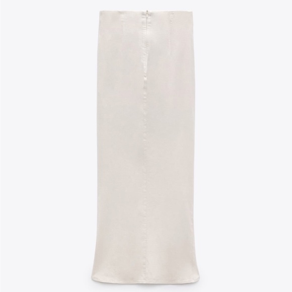 NWT Zara Drape Linen Blend skirt - Picture 3 of 6